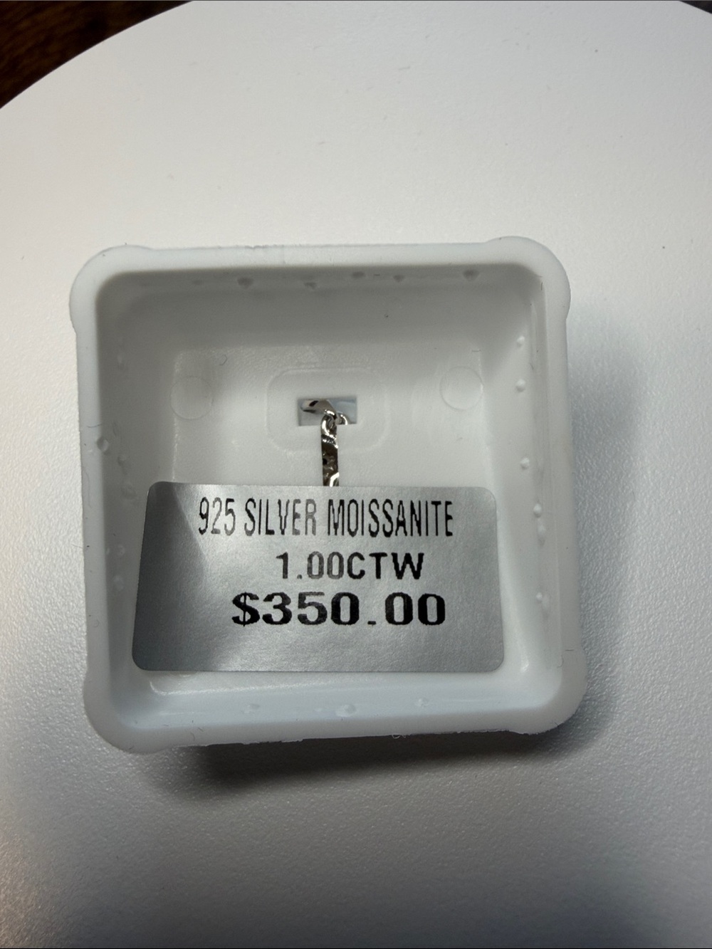 Sterling Silver Moissanite Penguin Charm Pendant - Picture 3 of 5